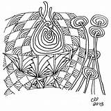 Zentangles Cynthia Landrum Zentangle Tapestry Chalice Choose Board sketch template