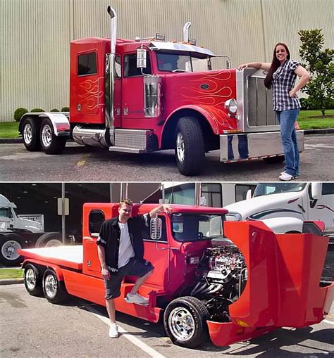 these lil big rigs are the hottest thing on six wheels custom truck
