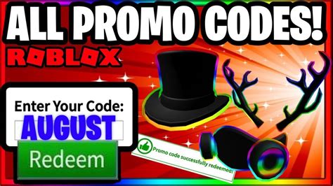 All Working Roblox Promo Codes For August 2020 New Promo Codes Roblox