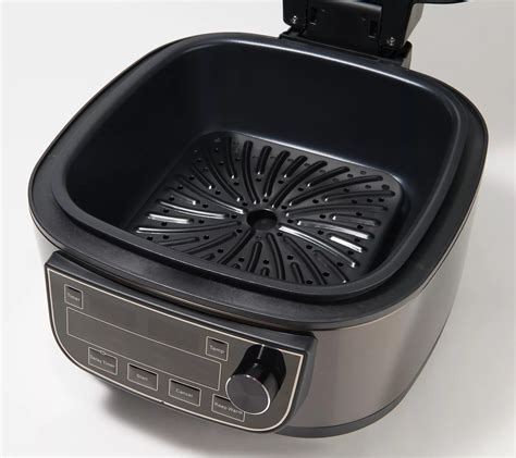 powerxl   qt    grill air fryer combo  glass lid qvccom