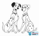 Disney Perdita Pongo Dalmatians Dogs Disneys Cruella Vil sketch template