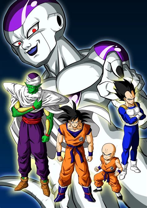 Son Goku Vegeta Kuririn Piccolo And Frieza Dragon Ball And 1 More