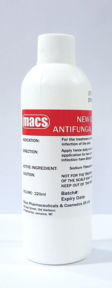 glow antifungal solution macs pharmaceuticals cosmetics