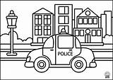 Kids Coloring Cars Pages Police Puzzles Application Car sketch template
