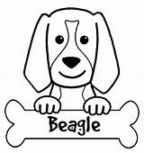 Beagle Coloring Pages Kids Drawing Dog Puppy Bestcoloringpagesforkids Line Beagles Dogs Getdrawings sketch template