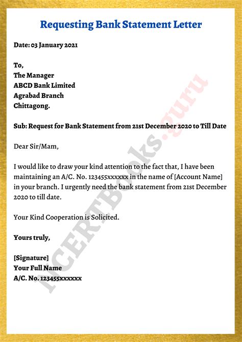 write letter bank manager  statement onvacationswallcom