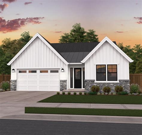 rosewood house plan  story rustic farmhouse home design