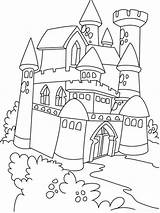 Castle Everfreecoloring sketch template