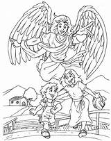 Coloring Angel Pages Guardian Male God Protection Angels Color School Children Para Kids Guard National Sunday Dark Google Print Colorir sketch template