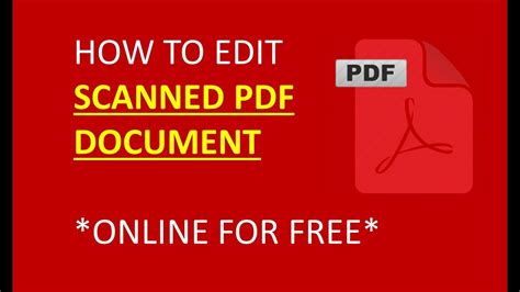 edit scanned  document easy  fastest   edit scanned