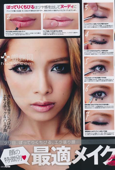 yun shock blog gyaru lip makeup tutorial