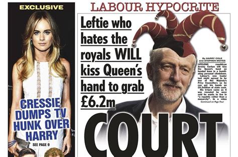 The Sun S Front Page About Jeremy Corbyn Is Wrong Says