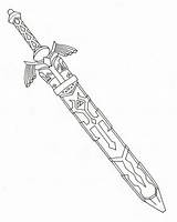 Sword Coloring Pages Master Print sketch template