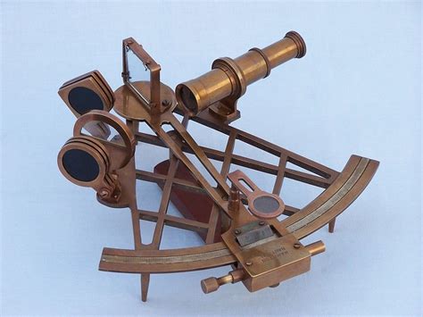 wholesale admiral s antique brass sextant 12in with rosewood box hampton nautical