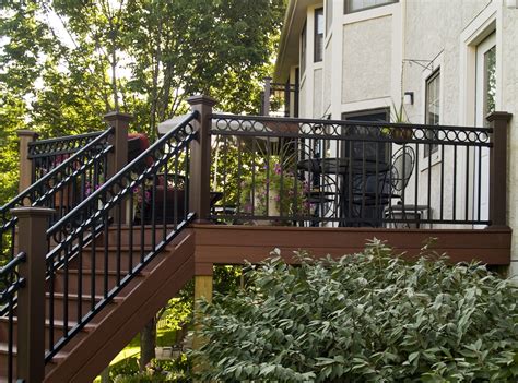 black vinyl porch railing randolph indoor  outdoor design