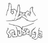 Gang Signs Hand Blood Sign Piru Crip Knowledge Fingers Gangs Bloods Symbols Meaning Transparant Bang Remix Twist So Motherfucker Latin sketch template