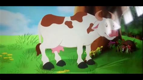 Moo Moo Says The Cow English Rhyme Youtube