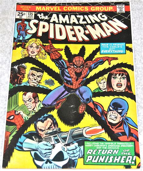 Amazing Spider Man 135 1974 1963 Series 2nd Full Punisher