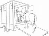 Horse Trailer Transport Drawing Lines Getdrawings Deviantart sketch template