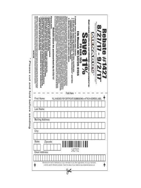expired menards rebate forms fill   sign printable printable