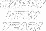 Happy Year Coloring Printable Pages sketch template