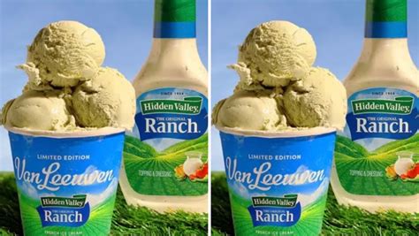 hidden valley and van leeuwen launch ranch flavored ice cream at walmart