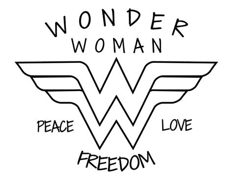 woman logo coloring pages