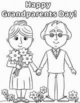 Grandparents Abuelos Grandparent Preschoolers Grands sketch template