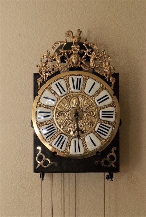 haan horloge comtoise avec cadran cartouche periode catawiki