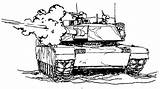 Firing Tank Tanks Color Trucks sketch template