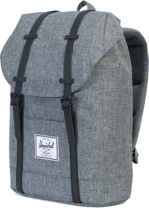 herschel retreat backpack greyblack  addnaturecouk