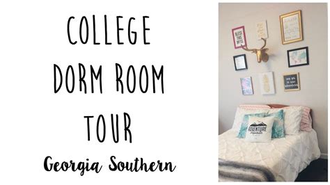 College Dorm Room Tour 2017 Georgia Southern Youtube