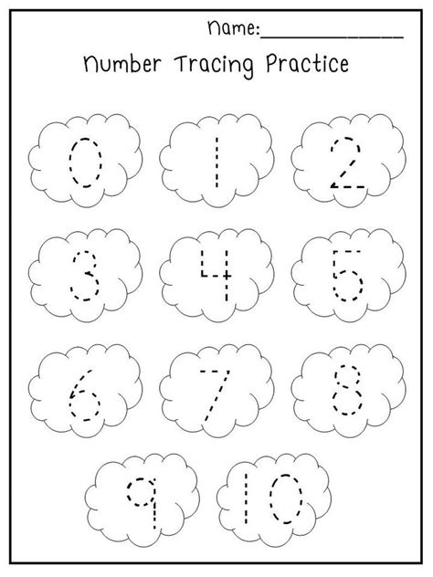number activities preschool numbers kindergarten printable preschool