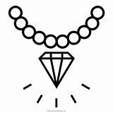 Collar Diamantes Colorare Ausmalbilder Diamant Diamonds Halskette Ultracoloringpages Collana Pintar Edelstein Rosario Vermeil Diamanti Juwel sketch template