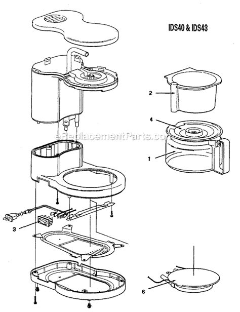 coffee jr ob parts list  diagram ereplacementpartscom