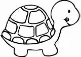 Turtle Cartoon Baby Coloring Pages Clipart Kids Printable Cute Color Drawing Clip Drawings Sea Animals Tortoise Print Colouring Little sketch template