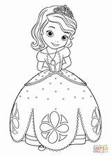 Sofia Princess Drawing Coloring Getdrawings Pages sketch template