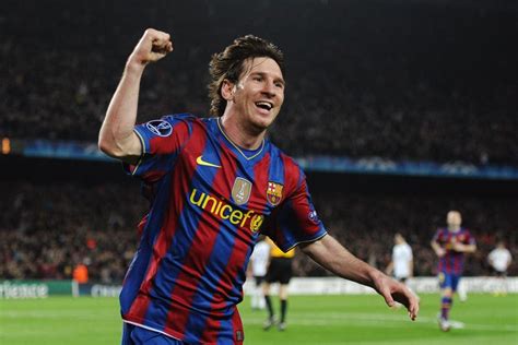 on this day lionel messi scores four as barcelona thrash arsenal in
