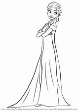 Frozen Elsa Fever Drawing Coloring Pages Draw Disney Princess Sketch Drawings Step Anna Cartoon Template Getdrawings Character Characters Colouring Drawingtutorials101 sketch template