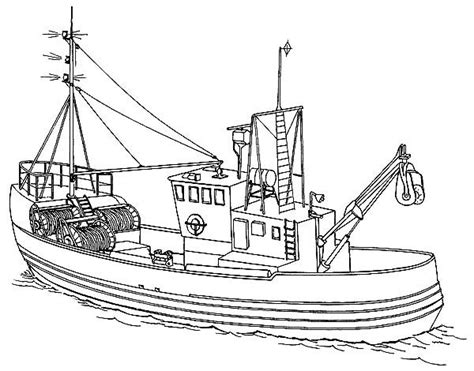 fishing boat sea fishing boat coloring pages boat coloring pages