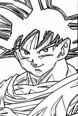 Goku Coloring Pages Kids sketch template