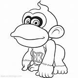Kong Donkey Coloring Pages Baby Mario Diddy Cartoon Chibi Step Drawing Draw Color Getdrawings Xcolorings 732px Printable 47k Resolution Info sketch template