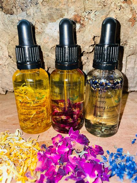 luxury aromatherapy infused body oil spa massage  etsy uk