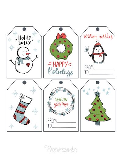 printable christmas  tags   printable templates