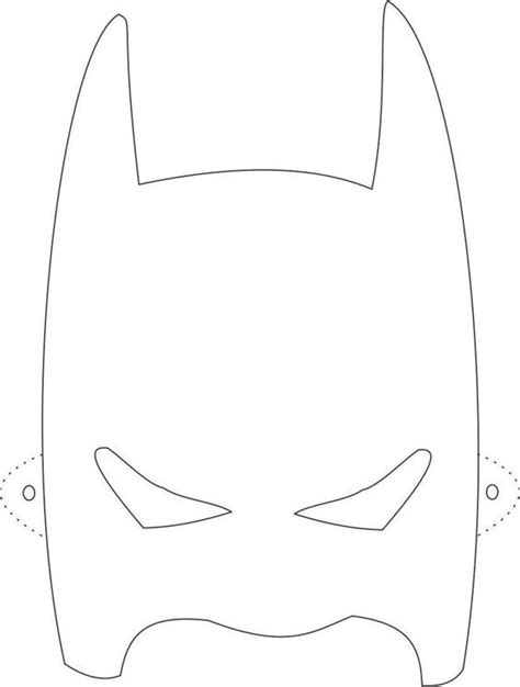 batman mask template printable eva pinterest coloring