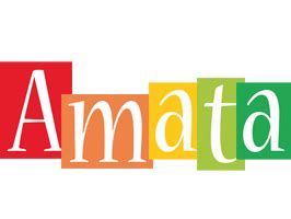 amata logo  logo generator smoothie summer birthday kiddo colors style