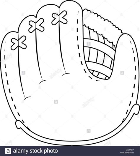baseball glove isolated icon stock vector art illustration vector