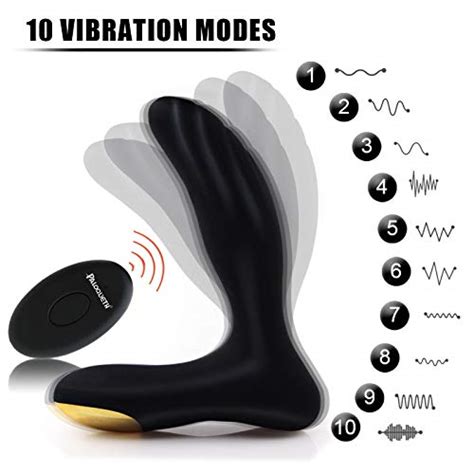 Paloqueth Male Vibrating Prostate Massager Sex Toy With 2 Powerful