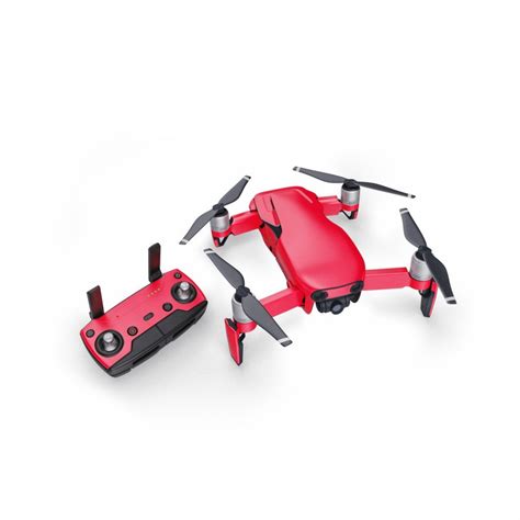 dji mavic air skin solid state red  solid colors decalgirl