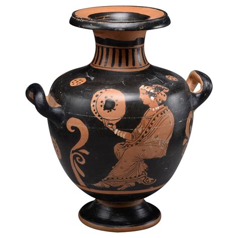 ancient greek paestan red figure pottery hydria  bc  sale